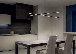 Led Aluminium Pendant Lamp Straight P3 Straight Collection By Linea Light Group Home Lighting Design Contemporary Dining Room Lighting Home