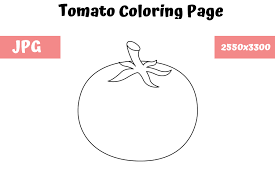 Over 1,000 coloring pages for children! Tomato Coloring Page For Kids Graphic By Mybeautifulfiles Creative Fabrica