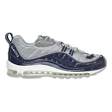 Nike Air Max 98 Supreme Men S Shoes Obsidian Reflective Silver White 844694 400