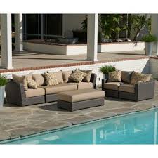 Endura 6 Piece Deep Seating Modular Sectional Outdoor Furniture Sets Patio Seating Sets Patio Furniture