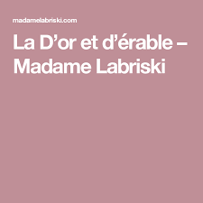 La D Or Et D Erable Madame Labriski Desserts Biscuits Food