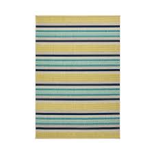 Home decorators looking to evoke a worldly aesthetic without distinct. Allen Roth Outdoor Collection 5 X 8 Teal Indoor Outdoor Stripe Coastal Area Rug In The Rugs Department At Lowes Com
