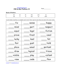 Worksheets And Activities Prefixes And Suffixes Enchantedlearning Com