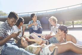 Find & download the most popular hang out with friends photos on freepik free for commercial use high quality images over 6 million stock photos. Teenage Friends Hanging Out At Sunny Skate Park Face To Face Outdoors Stock Photo 200689726