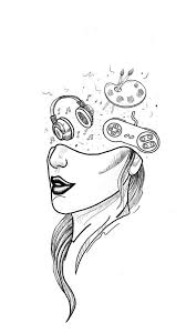 Maybe you would like to learn more about one of these? Mulher Art Drawings Sketches Creative Art Sketches Space Drawings
