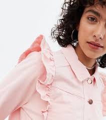 H and m clearance pink denim jacket