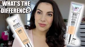 New It Cosmetics Bye Bye Foundation Vs Cc Cream Youtube