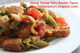 Stir Fried Tempeh Tofu With Soybean Paste Oseng Tempe Tahu Bumbu Taoco Tempeh Stir Fry Stir Fry Tempeh