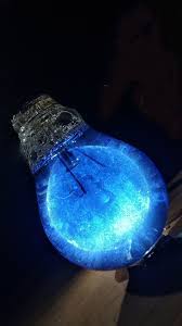 Light Bulb Filled With Crystal Blue Colour Dance Shoes Tap Shoes Sport Shoes