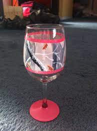 Pin By Nicky Krucinski On Love Me Some Wine Painted Wine Glasses Diy Glass Diy Camo