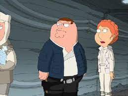 A giant one towards fox in the text crawl of something something something dark side, saying how the the final part of the family guy star wars parody trilogy: Family Guy 8x20 Schnittbericht Tv Fassung Schnittberichte Com