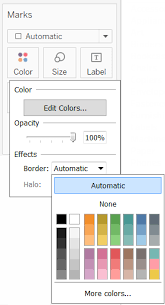 Color Palettes And Effects Tableau