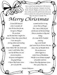 The Creative Homemaker Printables Christmas Poems Christmas Prayer Christmas Skits