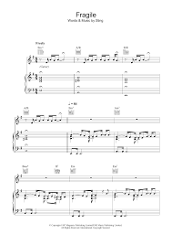 Cookie use on our site : Sting Fragile Sheet Music Download Printable Pdf Rock Music Score For Guitar Chords Lyrics 79102