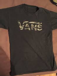 Black And White Vans Shirt Womens Blacks And Camo Vans Shirt Fashion Clothing Shoes Accessories Mensclothing Shirts Ebay Link Vans Shirt Shirts T Shirts For Women