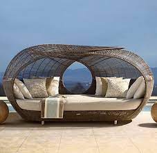 Seamless size is 9.5 ft for max and tuff fabric. Round Wicker Rattan Sofa Lounge Outdoor Sunbed With Canopy Sunbeds For Beach China Cheap Outdoor Furniture Outdoor Furniture Made In China Com