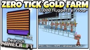 And patching it means that pretty much all gold farms will be . Minecraft Bedrock Zero Tick Gold Pigman Farm No Burn Tutorial Ps4 Mcpe Xbox Switch Youtube