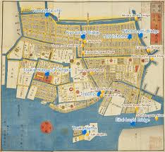 The core of the collection was formed after world war ii by george h. Find On A Detailed Map Of Edo Tsukiji Hatchobori Nihonbashi Minami Ezu The Landmarks Of Edo In Color Woodblock Prints