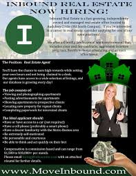 A real estate assistant works as an administrative assistant in a real estate office and aids one or more real estate agents. Inbound Real Estate Jobs