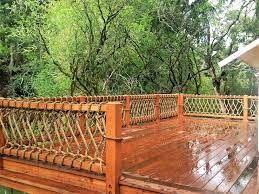 Hang the net in a decorative fashion or combine the netting with some manila rope to create a beautiful railing or fence. Ravenox S Many Manila Rope Uses What Is Manila Rope In 2021 Outdoor Stairs Outdoor Handrail Deck Railings