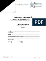 Testul 4 de antrenament propus de ministerul educatiei pentru evaluare nationala 2021 rezolvat si explicat pas cu pas.#e.n. Subiecte Limba Romana Test 1 Evaluarea Nationala Clasa A Iv A