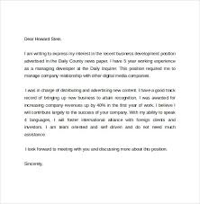 Cover letters should be around three paragraphs long and include specific examples from your past experience that make you qualified for the position. Free 7 Sample Business Cover Letter Templates In Pdf Ms Word