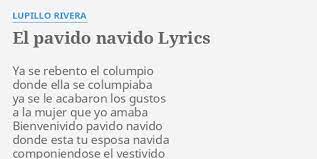 El Pavido Navido Lyrics By Lupillo Rivera Ya Se Rebento El