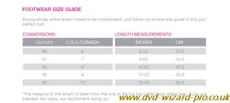 New Balance Size Chart Dvd Wizard Pro Co Uk