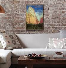 Using vintage finds in a small bedroom. Yellowstone Park Travel Poster Home Interior Design Vintage Room Decor 417i Home Garden Garden Poster