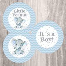 Blue Elephant Baby Shower Printable Centerpieces Instant Elephant Baby Shower Decorations Baby Shower Printables Elephant Baby Shower Boy