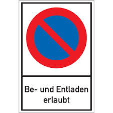 6 wo kann man ein parkverbot beantragen? Schild Parken Verboten Be Und Entladen Erlaubt Aluminium 400x600mm Kroschke At