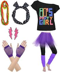 Ich war zu einer 80er party eingeladen. ØªØ¹Ø·ÙÙ ÙØ«ÙØ± ÙÙØ´ÙÙØ© ÙØ¹ Ø§ÙÙØ±Ù Ø§ÙØ£Ø®Ø±Ù 80er Jahre Outfit Damen Amazon Translucent Network Org