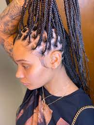Medium Knotless Braids Zoe Kravitz Inspired Braids Cool Braid Hairstyles Hair Styles Braided Hairstyles