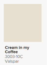 Check spelling or type a new query. Valspar Cream In My Coffee 3003 10c Flat Dining Room Upper 1 2 Ceiling Match Painted Kitchen Cabinets Colors Dining Room Colors Valspar Cream In My Coffee