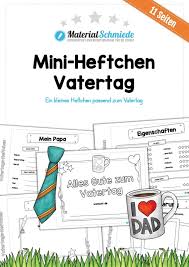 Der vatertag wird in vielen ländern der erde gefeiert. Mini Heftchen Zum Vatertag 11 Seiten