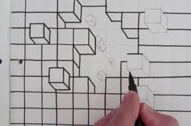 Hi,i am going to show you how to make really easy 3d shapes. How To Draw A Cubetacular Hole In Your Paper The Kid Should See This