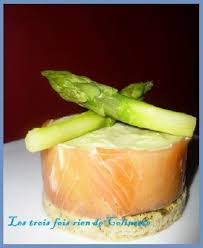 Mousse D Asperges Au Saumon Fume Les Trois Fois Rien De Colinette Recette Entree Froide Recettes De Cuisine Entree Saumon Fume