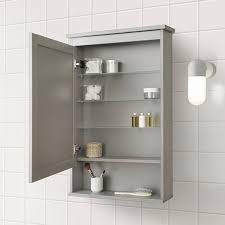Bathroom storage is another option when you are choosing cabinetry for your home. Hemnes Mirror Cabinet With 1 Door Grey 63x16x98 Cm Ikea