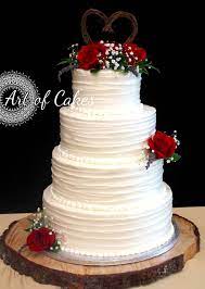 Romantic Wedding Cake Rustic Wedding Cake 4 Tier Wedding Cake Red Roses Wedding Cake With Baby S B Wedding Cake Roses Red Rose Wedding Cake Wedding Cake Red