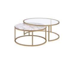 Acme Furniture Shanish Gold Nesting Coffee Table Nesting Coffee Tables Gold Nesting Coffee Table Coffee Table