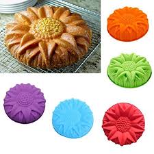 Liangjunjun 10 Grand Moule A Gateau En Silicone Fondant Pour Chocolat Dessert Diy Tournesol Design 26 Moule A Gateau Decoration Patisserie Tarte Anniversaire