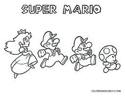Mario is an italian plumber, chubby and mustache living in a magical realm and in the course of his adventures he usually has to rescue princess peach from the villain bowser. Super Mario Coloring Page New Photos Super Mario Coloring Sheets A Pages To Print For Free Delotteryfo Desenho Super Mario Super Mario Mario