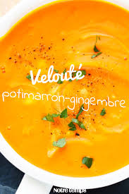 Recette Veloute De Potimarron Au Gingembre Potimarron Veloute Potimarron Regime Facile