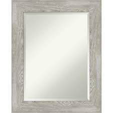Shop mirrors and marble for elegant, led light vanity mirrors, bathroom mirrors, and medicine cabinets. 24 X 30 Dove Graywash Framed Bathroom Vanity Wall Mirror Amanti Art Target