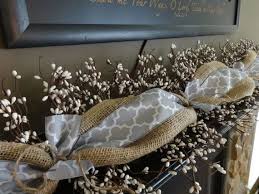 Burlap Garland Year Round Garland Mantle Garland White Garland Summer Garland Geometric Ribbon Year Round Garland Burlap Garland Mantle Garland Fireplace Garland