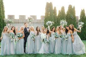 Wtoo By Watters On Instagram Cannot Get Enough Of Brittany S Blushing Bridesmaids Wearing Style 642 Wedding Party Outfits Bridesmaid Bridesmaid Dress Colors