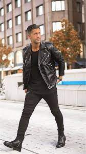 22 Outfits For The Fall Mens Outfits Leather Jacket Men Leather Jacket Style