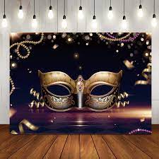 The tone for your masquerade party starts with a great invitation, and at stumps party we carry a wide selection of professional designs in a range of styles and colors. Buy Ltlyh Mardi Gras Masquerade Theme Party Backdrops Photography Background Golden Mask Black Retro Pattern Photo Backdrop For Bachelorette Party Decoration 7x5ft A063 Online In Indonesia B07yc6vpkk