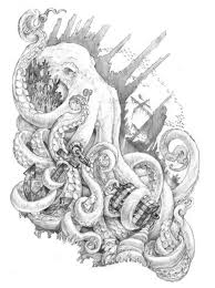 15 amazing kraken tattoo designs. Jennifer L Meyer Jenniferlmeyer Kraken Tattoo Octopus Tattoo Design Drawings