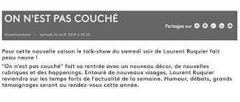 Notre voiture s'est écrasée contre une arbre. Francois Pascal On Twitter Onpc Un Nouveau Decor Comm Presse France 2
